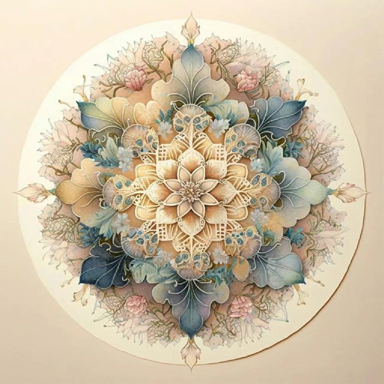 Mandala Diamond Painting Kit for Adults – DIY 5D Full Drill Crystal Diamond Art, Fun Diamond Dots Craft for Home Wall Decor & Gifts, 11.8×11.8 inch